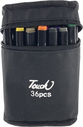 Attēls no LeanToys Zestaw Pisaków Markerów Touch PRO 36 SZT Torba Markery Alkoholowe