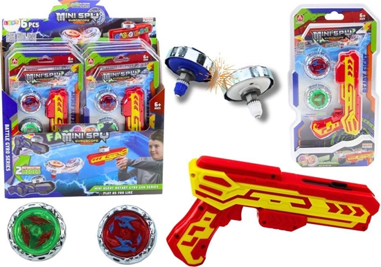 Picture of LeanToys Zestaw Pistolet Wyrzutnia 2 Metalowe Krki Czerwony wiata