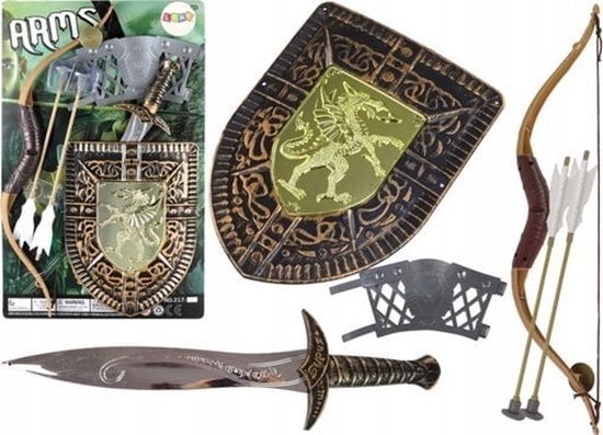 Picture of LeanToys Zestaw Rycerza uk Miecz Tarcza Kostium Rycerski
