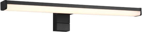 Изображение LED mirror light TRIO Lino, IP44, 7.4W, 3000K, 900lm, black, 40 x 6 cm