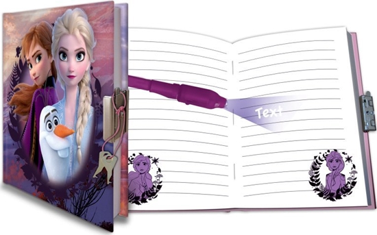Изображение LEGO Disney Frozen Diary gift set with 80 sheets and magic pen