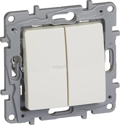 Picture of Legrand Przycisk podwójny Legrand Niloe 764608 kremowy