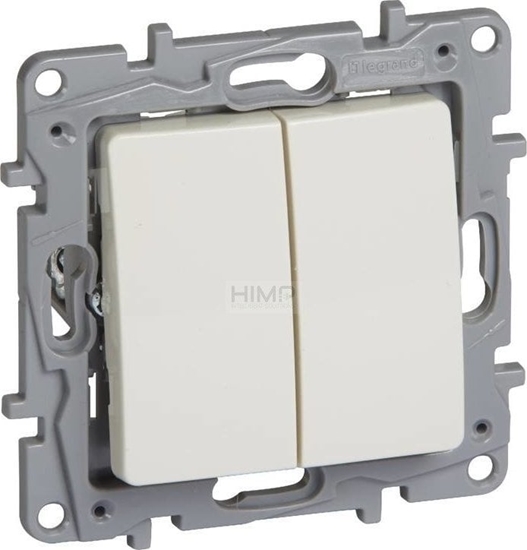 Picture of Legrand Przycisk podwójny Legrand Niloe 764608 kremowy