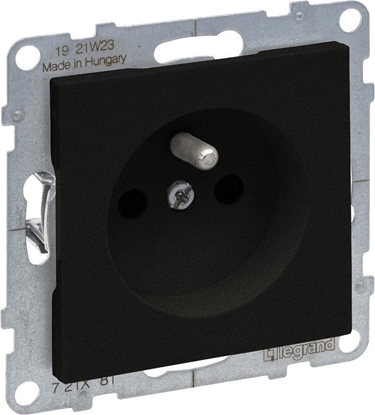 Picture of Legrand SUNO - Gniazdo 2P+Z - - 16 A - 250 V~ - zaciski automatyczne, Czarny - Legrand 721481 himp