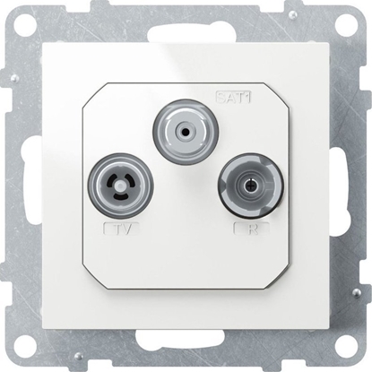 Picture of Legrand SUNO Gniazdo antenowe TV-R-SAT kocowe FM+DAB 1,5dB biae 721167