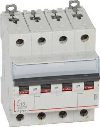 Picture of Legrand Wycznik nadprdowy 4P C 16A 6kA S304 DX3 407928