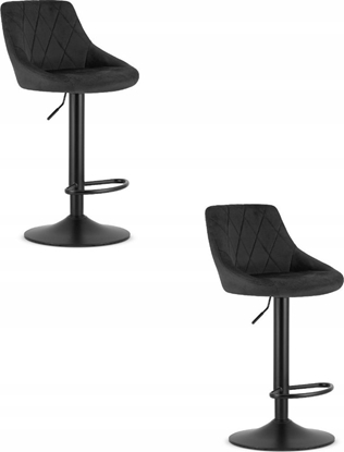 Picture of Leobert Hoker KAST - aksamit czarny / baza czarna x 2