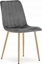 Изображение Leobert Krzeso LAVA - ciemny szary aksamit / nogi kolor drewna x 1