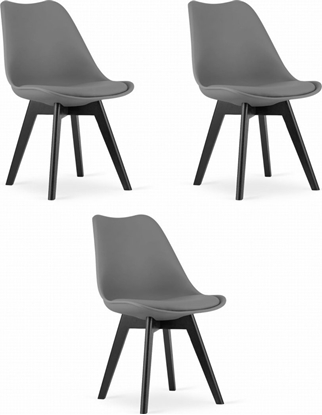 Изображение Leobert Krzeso MARK - grafitowe / nogi czarne x 3