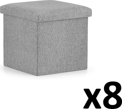 Attēls no Leobert Pufa skadana L - 38x38x38cm szara x 8