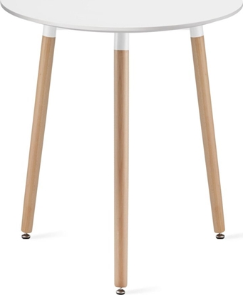 Attēls no Leobert Stó KAMI Okrgy 60cm - biay / naturalne nogi