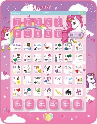 Picture of Lexibook Unicorn bilingual talking educational tablet