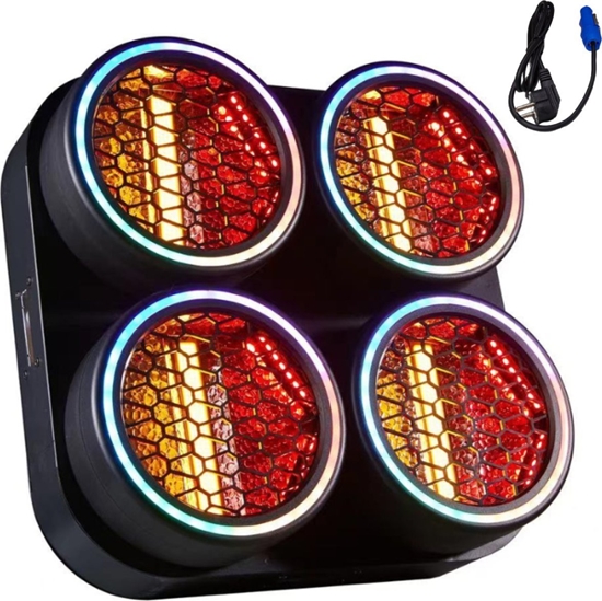 Изображение LIGHT4ME BLINDER LED 4 RING owietlacz sceniczny owietlenie estradowe efekt ring 4x30W
