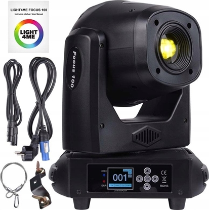 Изображение LIGHT4ME FOCUS 100 SPOT PRYZMA gowica ruchoma LED