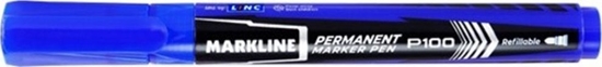 Изображение Linc Marker permanentny LINC Markline MP100BLU niebieski okrga
