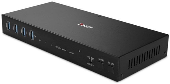 Picture of LINDY 2 Port Dual Head HDMI 4K60,USB3.0 KVM Switch
