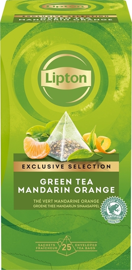 Picture of Lipton Herbata Exclusive Selection o smaku mandarynki i pomaraczy, piramidki, 25 kopert
