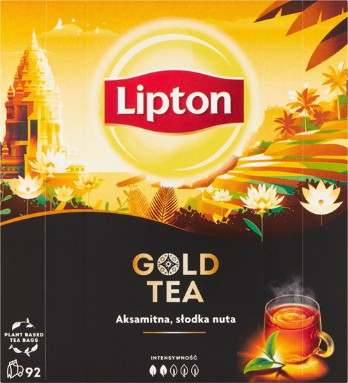 Picture of Lipton Herbata LIPTON czarna, Gold Tea, 92 torebki