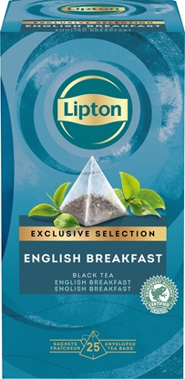 Attēls no Lipton Herbata LIPTON, piramidki, Exclusive Selection, english breakfast, 25 torebek