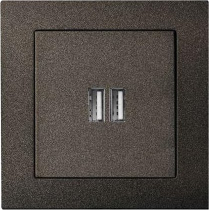 Attēls no Liregus CHARGER USB IUK-2-01 BLACK