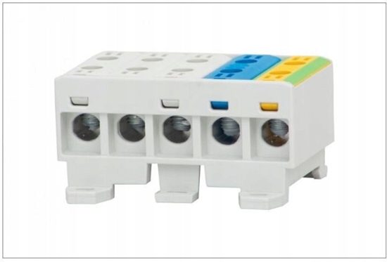 Изображение Listwa zaciskowa F-ELEKTRO F2.0308 w korpusie ZU 5-torowa (5x50mm2) 3L+N+PE Al/Cu