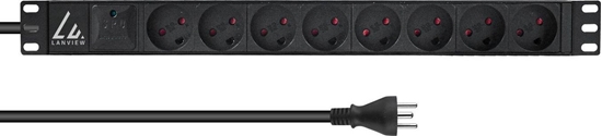 Изображение Listwa zasilajca Lanview 19`` rack mount power strip,