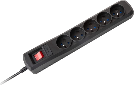 Picture of Listwa zasilajca R5 5g 5m czarna ARcon