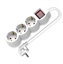 Attēls no Value Power Strip, 3-way, with illuminated Switch, white, 3 m