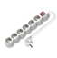 Изображение Value Power Strip, 6-way, with illuminated Switch, white, 3 m