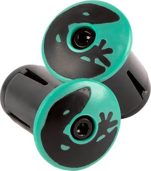 Picture of Lizard Skins Korki do kierownicy LIZARDSKINS Road Bar End Plugs - Celeste Green para (NEW)