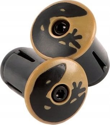 Picture of Lizard Skins Korki do kierownicy LIZARDSKINS Road Bar End Plugs - Vegas Gold para (NEW)