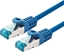 Изображение LOGON TCR55SS003B kabel sieciowy Niebieski 0,3 m Cat5e SF/UTP (S-FTP)