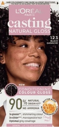 Изображение LOreal Paris Casting Gloss Krem koloryzujcy nr 123 Black Ganache 1op.
