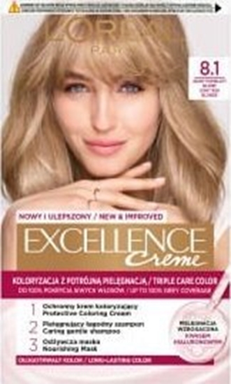 Изображение LOreal Paris LOREAL Excellence Creme Farba do wosów 8.1 Jasny popielaty blond