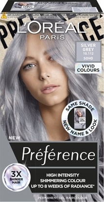 Изображение LOreal Paris Loreal Preference Vivid Colors Farba do wosów nr 10.112 Silver Grey (Soho) 1op.