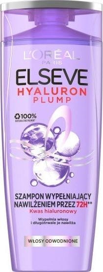 Изображение LOreal Paris LOREAL_Elseve Hyaluron Plump szampon wypeniajcy nawileniem do wosów odwodnionych 400ml