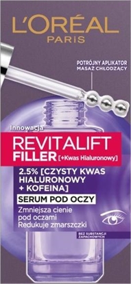 Изображение LOreal Paris LOREAL_Revitalift Filler Serum pod oczy redukujce zmarszczki i zmniejszajcy cienie 20ml