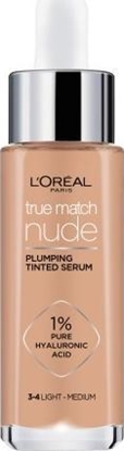 Изображение LOreal Paris L'OREAL_True Match Serum Nude Plumping Tinted Serum serum w podkadzie 3-4 Light Medium 30ml