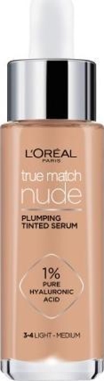 Изображение LOreal Paris L'OREAL_True Match Serum Nude Plumping Tinted Serum serum w podkadzie 3-4 Light Medium 30ml