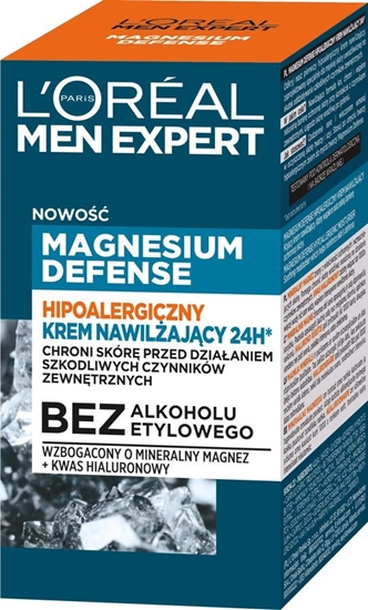 Изображение LOreal Paris Men Expert Hipoalergiczny Krem nawilajcy 24H* Magnesium Defence 50ml