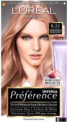 Изображение LOreal Paris Recital Preference Farba do wosów 8.23 Shimmering Rose