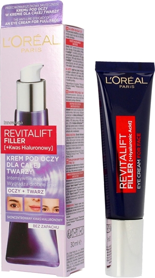 Изображение LOreal Paris Revitalift Filler krem pod oczy dla caej twarzy z kwasem hialuronowym 30ml