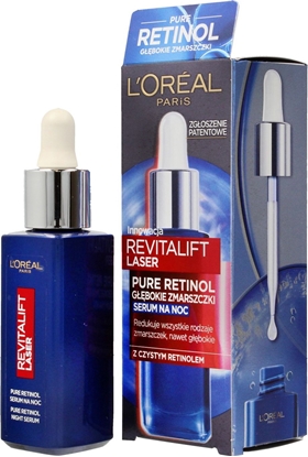 Изображение LOreal Paris Revitalift Laser Pure Retinol serum redukujce zmarszczki na noc 30 ml