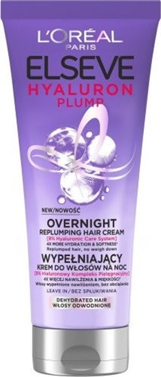 Изображение L'OREAL_Eleseve Hyaluron Plump wypeniajcy krem do wosów na noc bez spukiwania 200ml