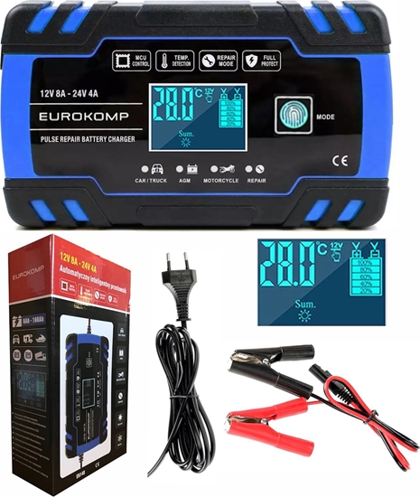 Изображение LP Prostownik automatyczny 12 V 8A-24V 4A E6148