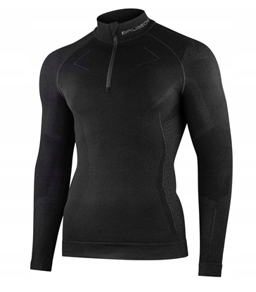 Attēls no LS1610M Bluza mska z krótkim ekspresem EXTREME MERINO czarny XXL