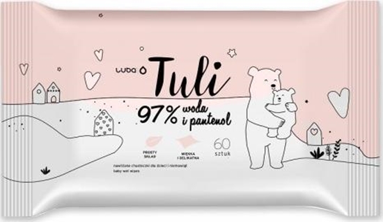 Изображение Luba Tuli Chusteczki dla dzieci nawilane z Wod i Pantenolem 60 szt.