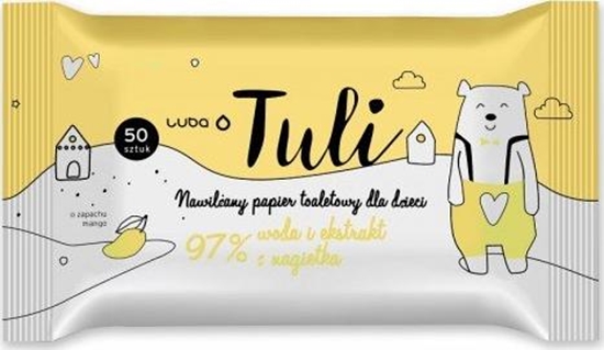 Изображение Luba Tuli nawilany papier toaletowy dla dzieci z Wod i Ekstraktem z Nagietka 50szt