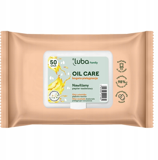 Picture of LUBA_Family Oil Care nawilany papier toaletowy 50szt