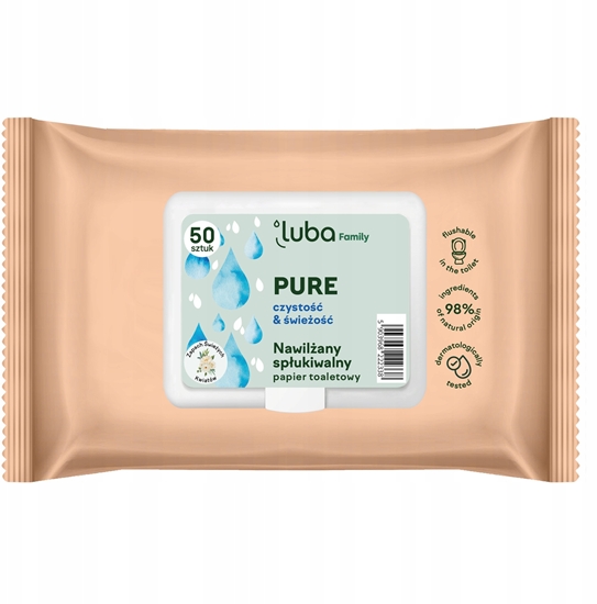 Изображение LUBA_Family Pure nawilany papier toaletowy 50szt
